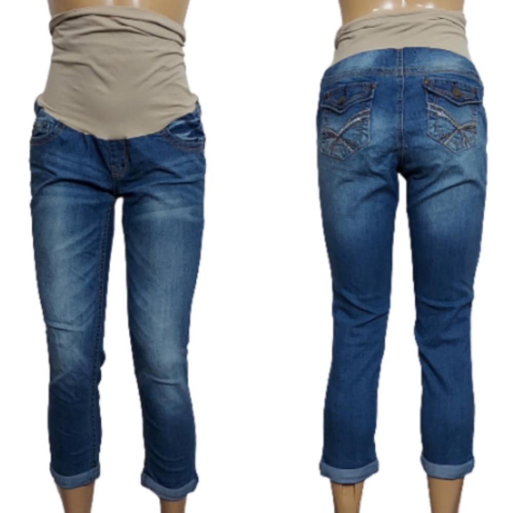 Wallflower Cropped Denim Jeans Maternity Medium